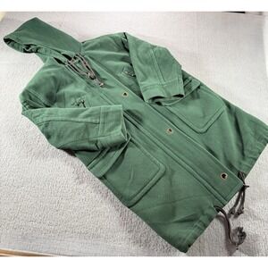 Vintage Henry White Dublin Wool Cashmere Blend Large Trench Coat Made Ireland *